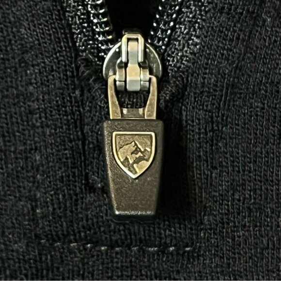 KUHL Men’s Revel Merino Wool 1/4 Zip Pullover Black XXL Gorpcore Activewear - Picture 5 of 8